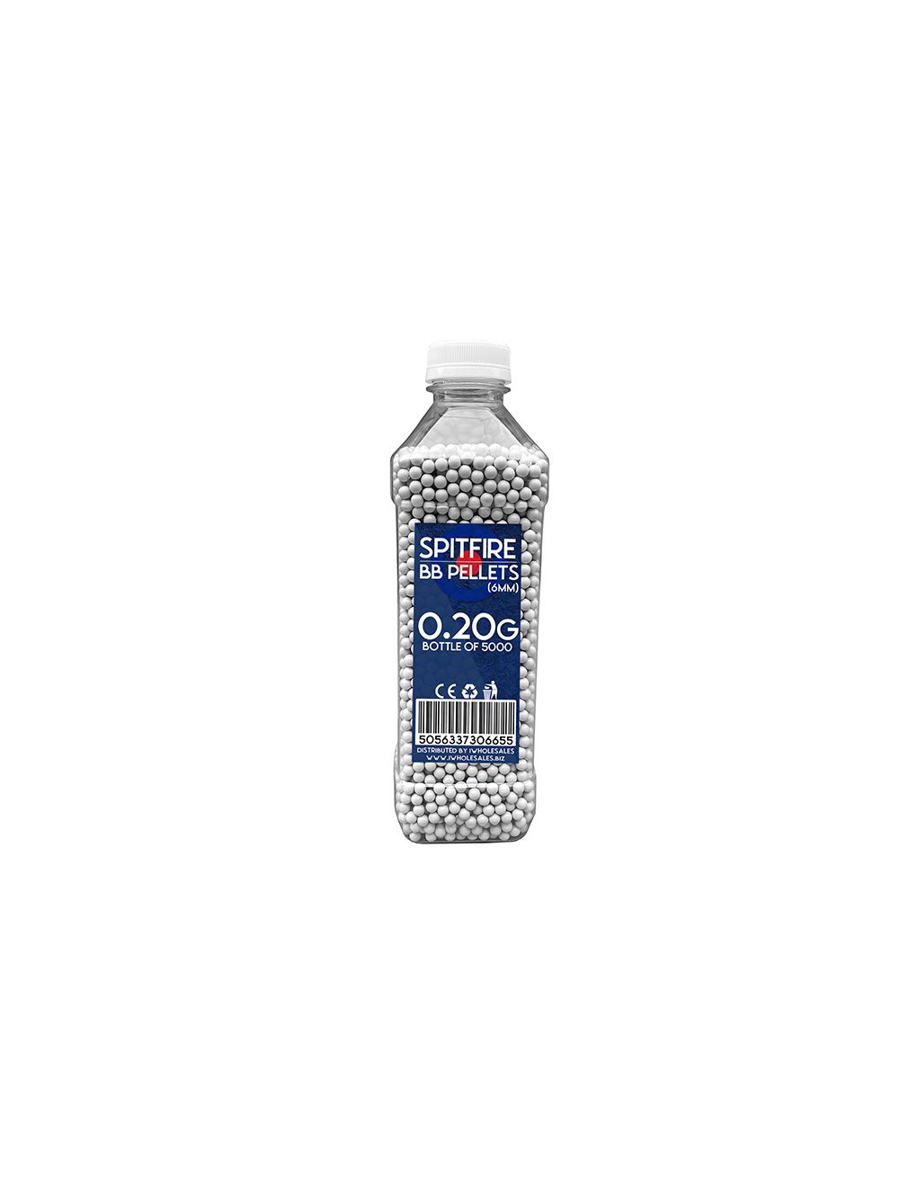 Spitfire BB Pellets 0.20g (5000 Bottle - White)