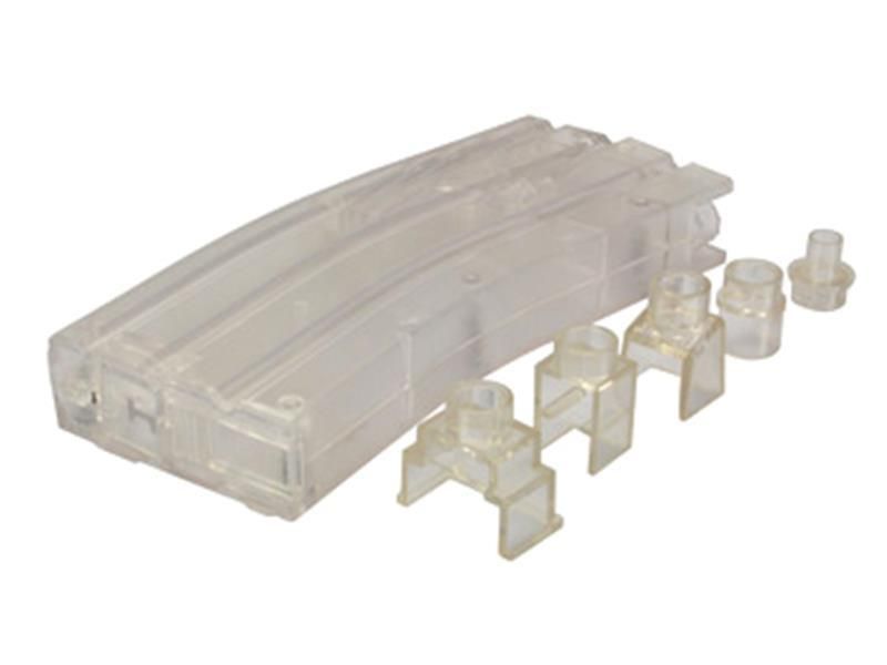 Battleaxe M4 Speed Loader 200 Rounds with 7 Front Extensions (White - B20)