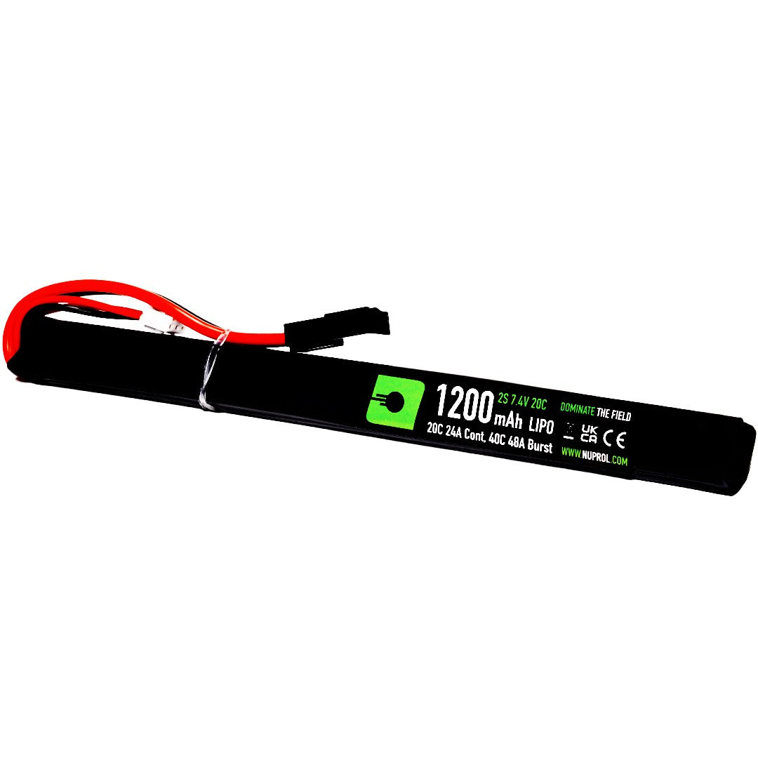 LiPo AK Slim Stick Battery 1200mAh-7.4v-20c - Small Tamiya