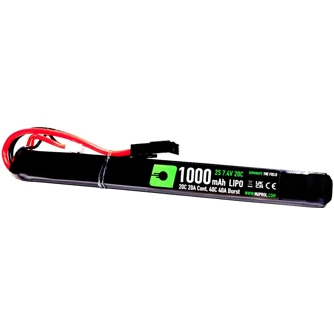 LiPo Battery 1000mAh 7.4v 20c (AK Slim Stick|Small Tamiya)