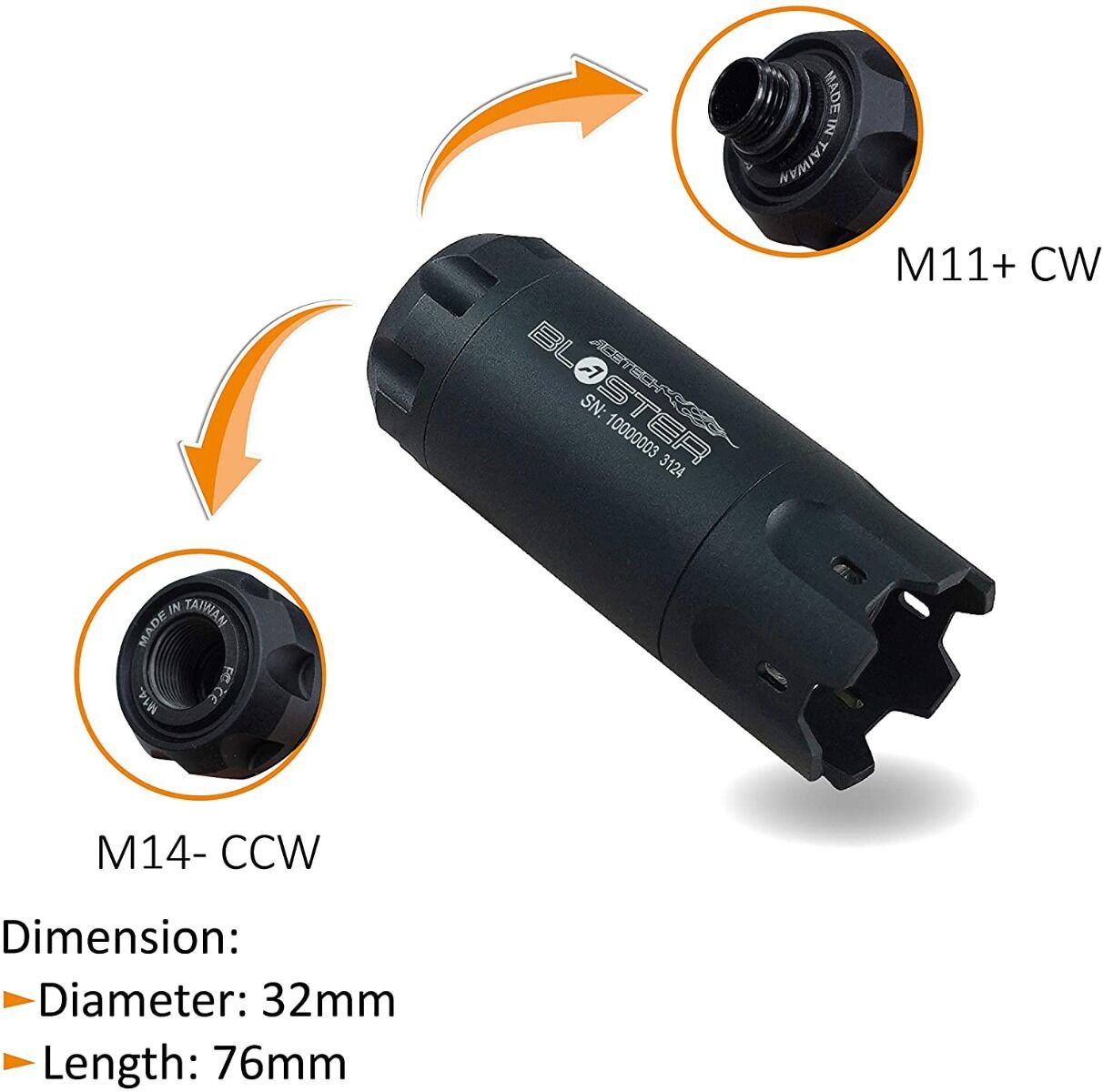 Acetech Blaster Tracer Unit (black)