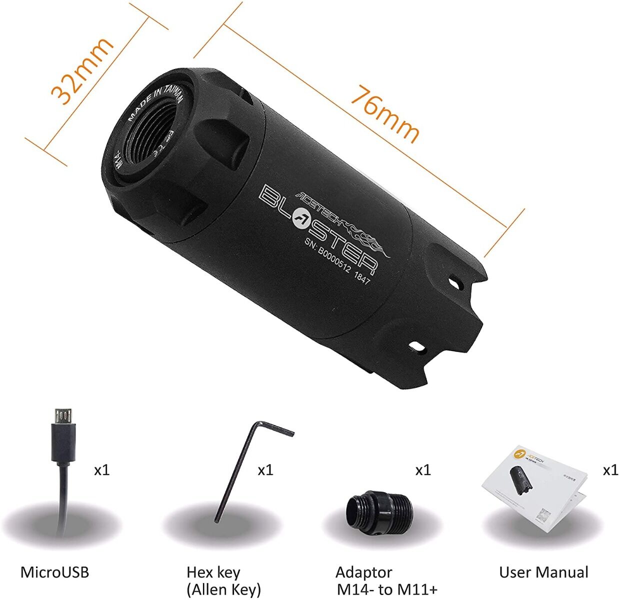 Acetech Blaster Tracer Unit (black)