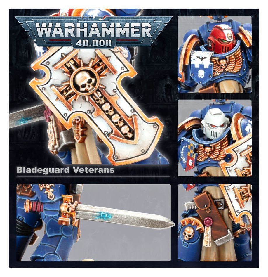 Warhammer 40,000 Space Marines. Bladeguard Veterans