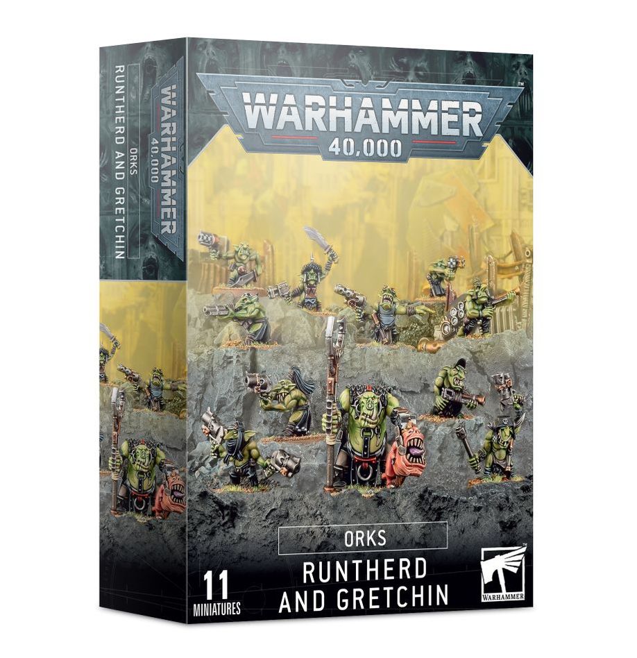 Warhammer 40,000. Orks. Runtherd And Gretchin