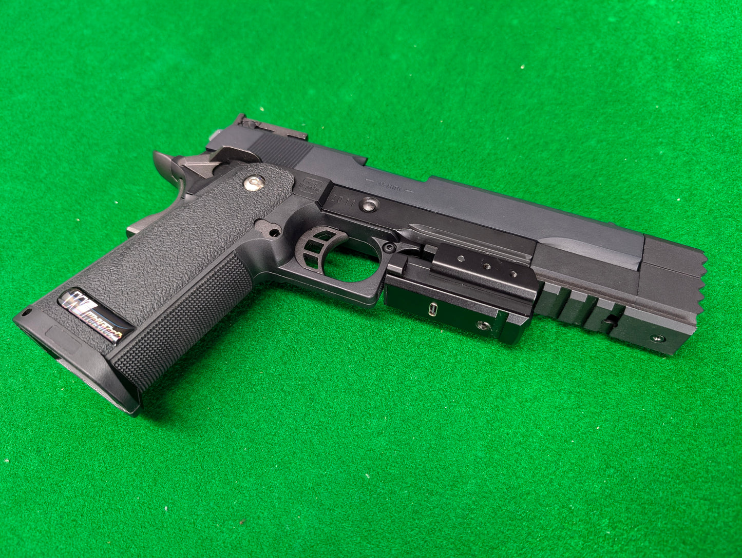 Custom WE Hi-Capa 5.2R Black Dragon Gas Blowback Pistol with laser-(please don't buy me)