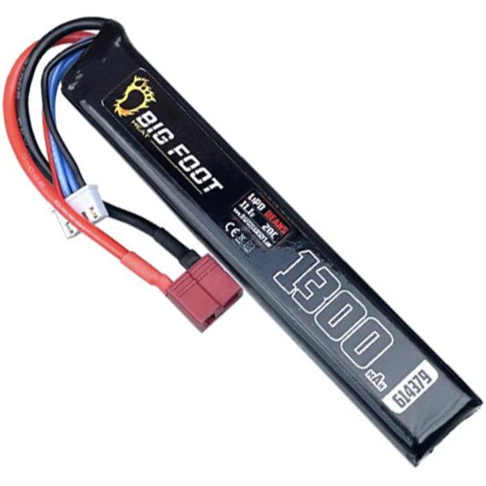 Big Foot Heat Lipo Battery 1300 mAh 11.1v 20c (Stick - 120mm)