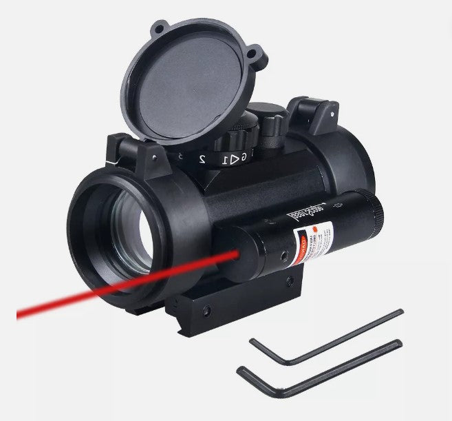 1X40 Optic Red/Green Dot Sight Scope w/ Laser Sight