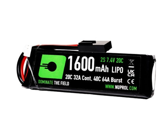 LiPo Battery 1600mAh 7.4v 20c (STK|Small Tamiya)
