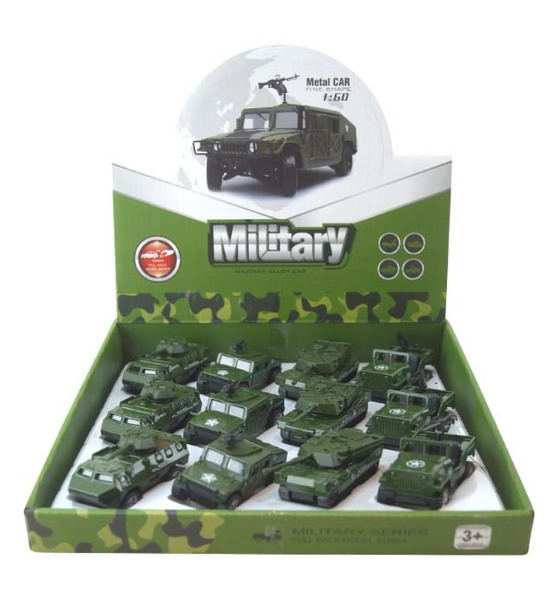 Die-Cast Military Vehicles – Display box of 12