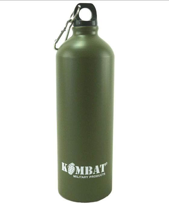 Aluminium Water Bottle – 1000ml – Olive Green