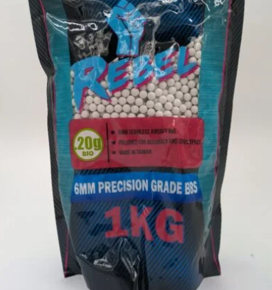 Rebel Precision BIO 6mm BBs 1kg Bag - 0.2g - 0.25g
