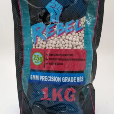 Rebel Precision BIO 6mm BBs 1kg Bag - 0.2g - 0.25g