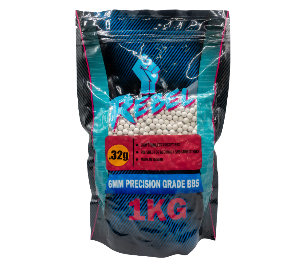 Rebel Precision BIO 6mm BBs 1kg Bag - 0.2g - 0.25g