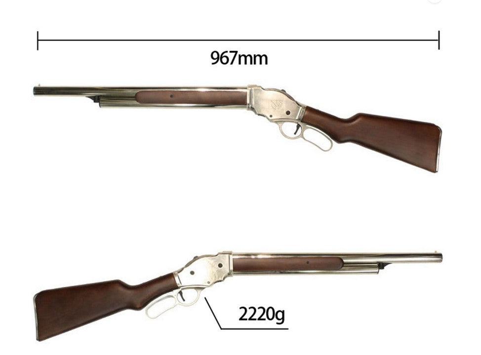 Golden Eagle M1887 Long Gas Shell Ejecting Shot Gun (Real Wood - 8703 - Silver)