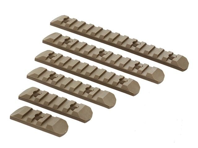 Rebel Keymod/MLOK 6 Piece Polymer Rail Set