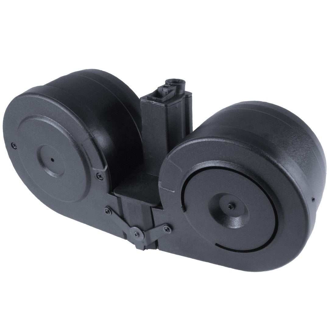 MP5 DBL-Drum Magazine AEG 2500R (Drum|Auto-Button) (Black)