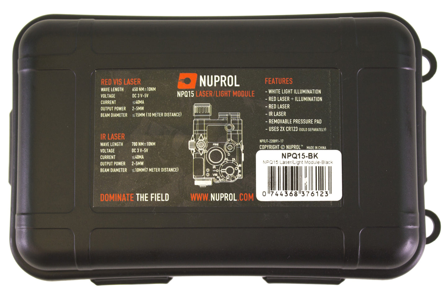 NPQ15 Laser & Torch Module (Black)
