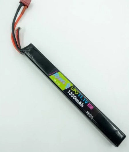 Rebel Battery - 1350mAh LiPo 11.1V 20C AK Stick - Deans