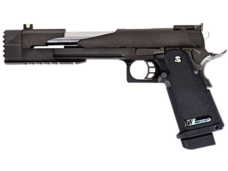 WE Hi-Capa 7 inch Full Metal Dragon Model A (Black) - Solid Strike Arena We Sell 2 Tone