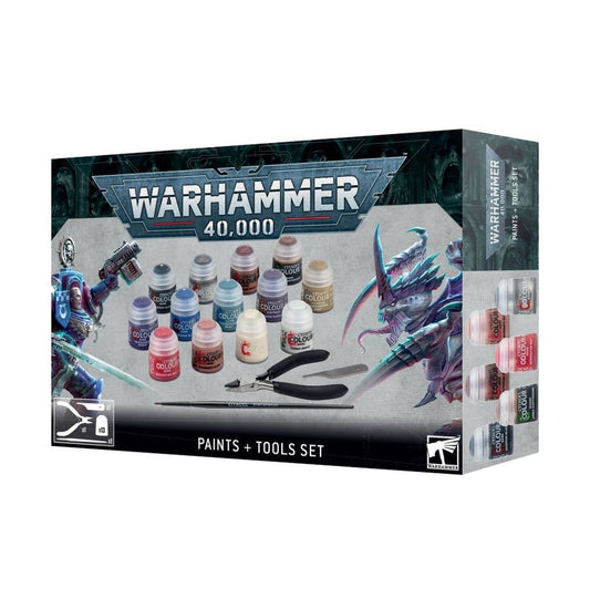 Warhammer 40,000. Paints + Tool set