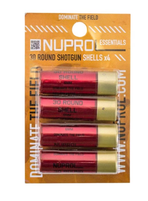 NUPROL Essentials 30rnd Shotgun Shells; 4 Pack