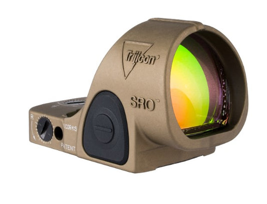 Trijicon SRO® Red Dot Sight 2.5 MOA Red Dot, Adjustable LED, Coyote Brown Anodized