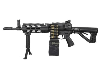 CM16 LMG AEG Rifle (Black|Black Camo)