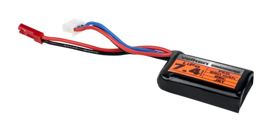 Valken Energy LiPo HPA JST 7.4v 250mAh 25C Battery PEQ