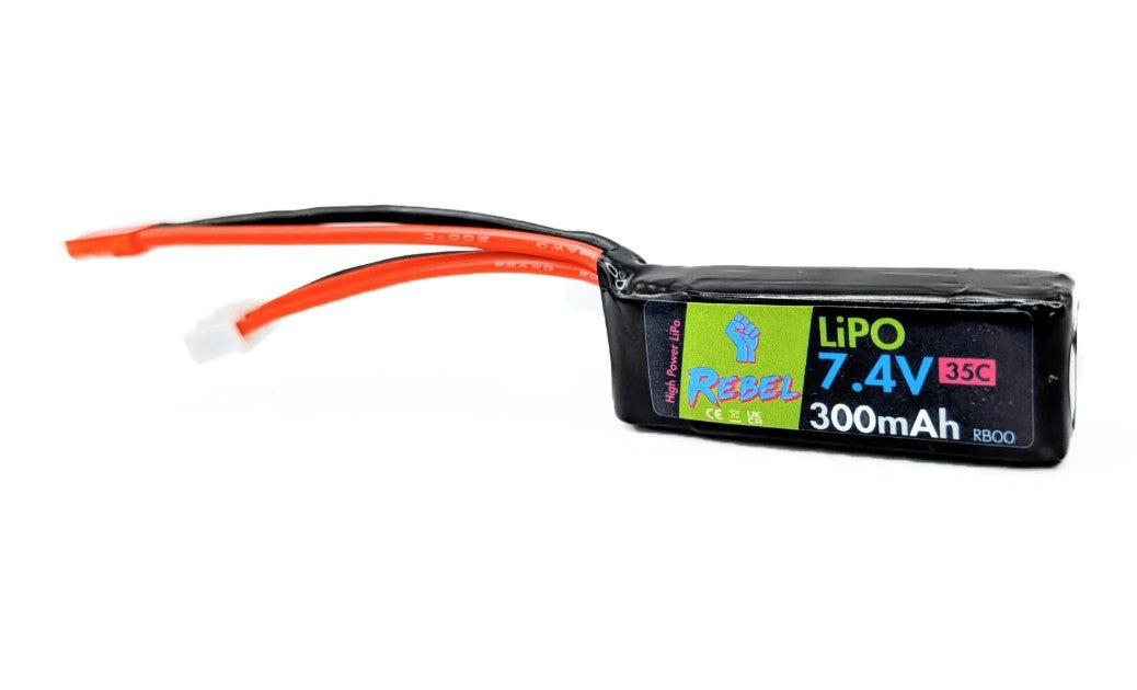 Rebel Battery - HPA Micro 7.4v 35c 300mAh JST