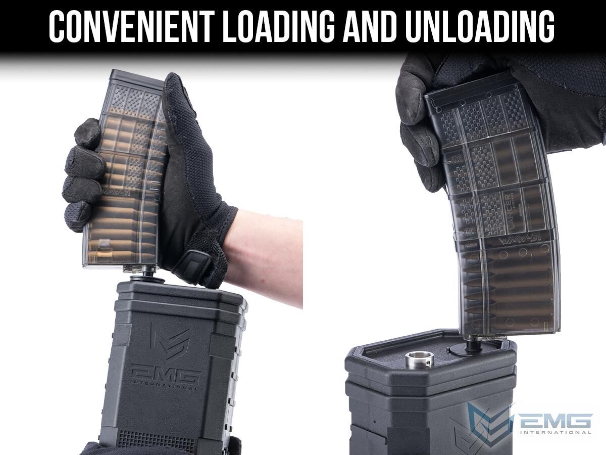 EMG "Autobot" 1400rd LiPo-Powered Automatic Electric BB Loader - Black