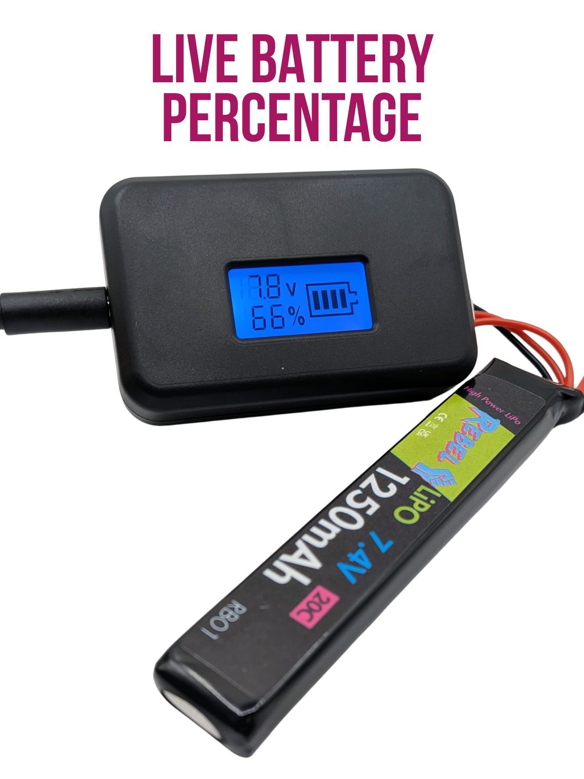 Rebel RBC02 Ultra Compact Smart Charger (Lipo/Li-Ion)