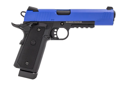 R14-R GBB Pistol (Dual Tone) (Blue|Black)